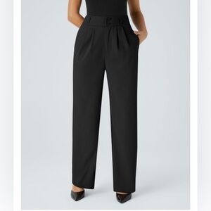 Halara Flex™ High Waisted Zipper Pocket Straight Leg Work Pants SIZE XL(TALL)